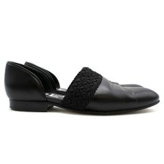 Loewe Flex D'Orsay Braided Leather Loafers SIZE 36