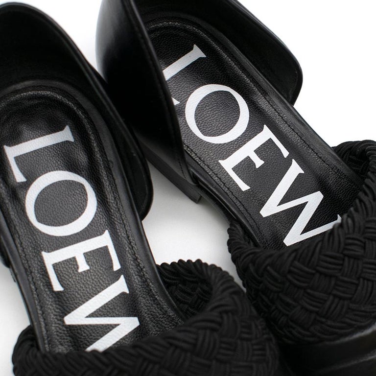 Loewe Flex D'Orsay Braided Leather Loafers SIZE 36 at 1stDibs