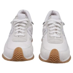 Loewe Flow Runner Sneakers in White Suede