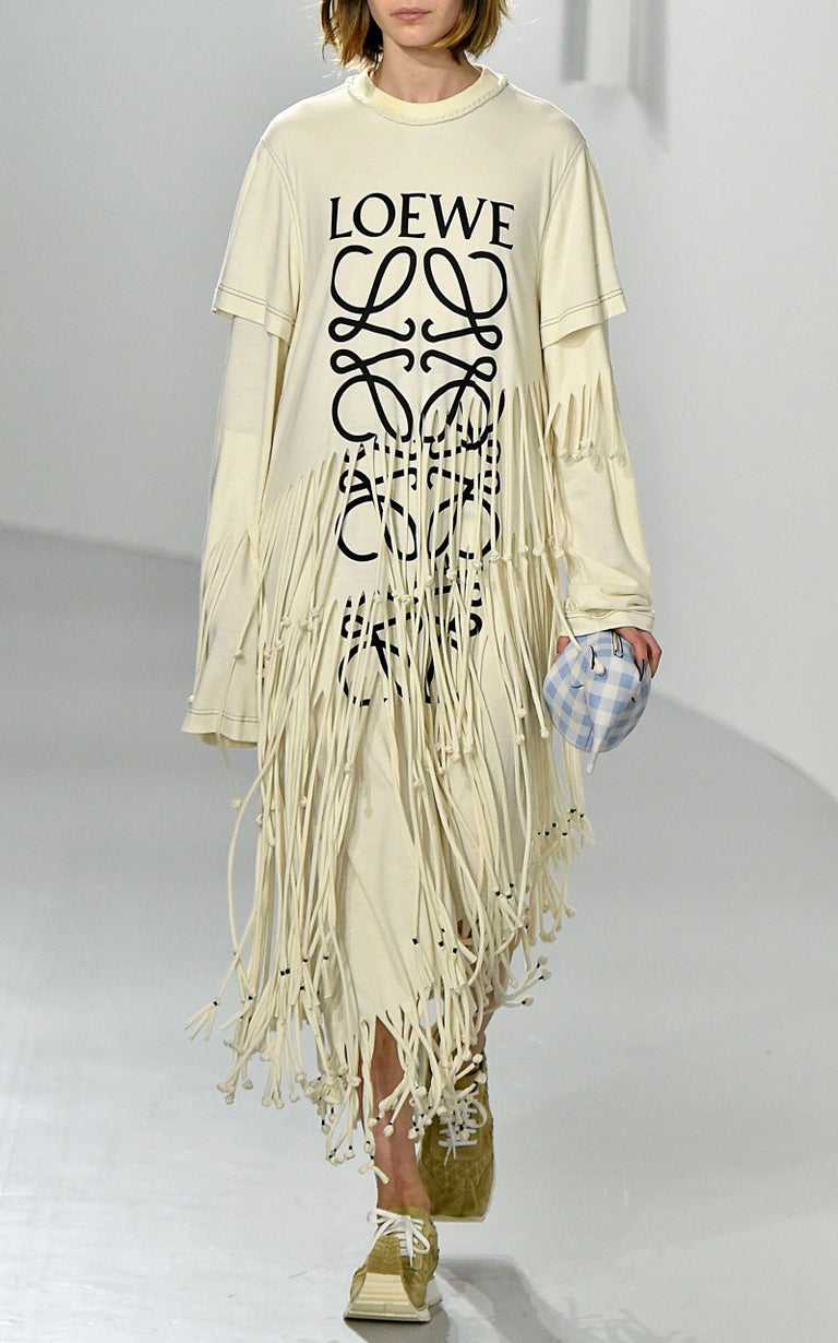 Loewe Fringe T-Shirt Dress at 1stDibs | loewe fringe dress, loewe wedding  dress, loewe dress