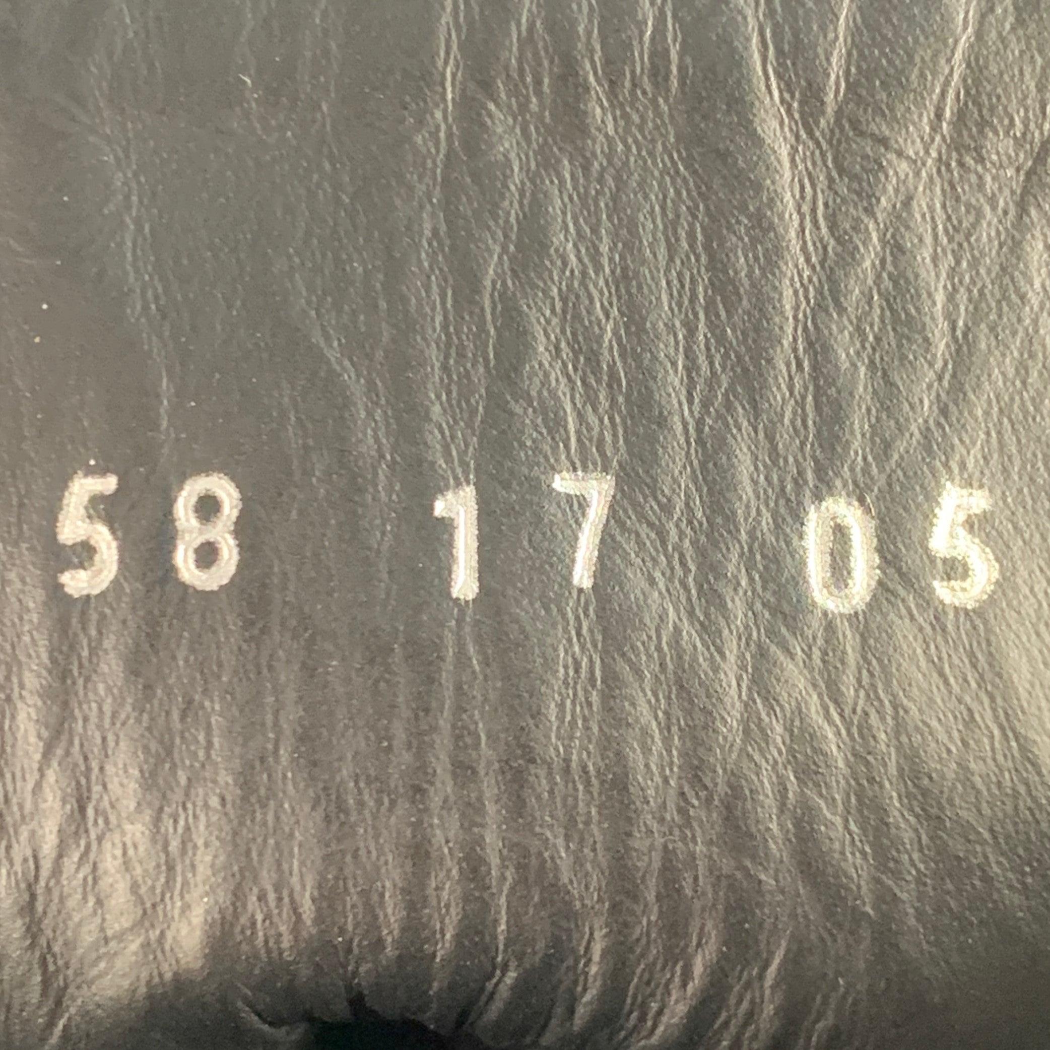 LOEWE FW17 Talla 12 Negro Blanco Contraste Puntada Cuero Botas Militares en venta 4