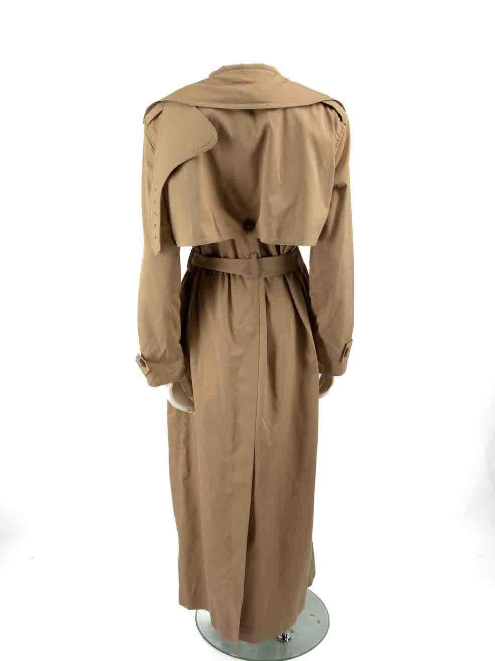 Loewe FW23 Beige Long Belted Trench Coat Size S In New Condition For Sale In London, GB