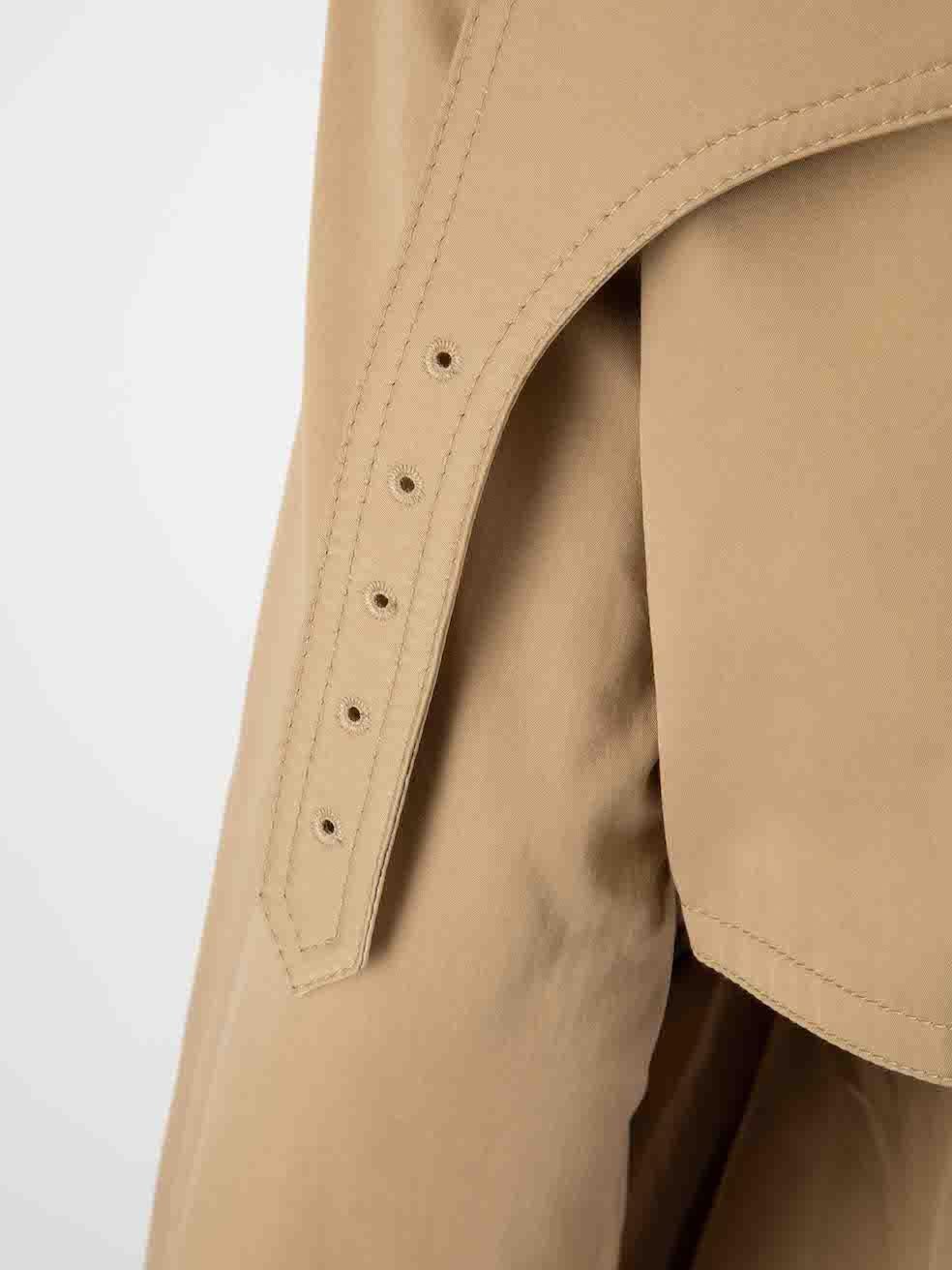 Loewe FW23 Beige Long Belted Trench Coat Size S For Sale 1