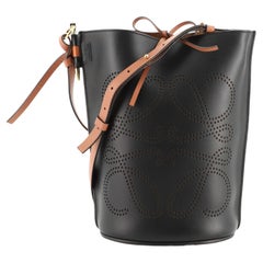Loewe Gate Bucket Bag Perforated Leather Large