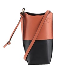 Loewe Gate Umhängetasche aus Leder mit Tasche