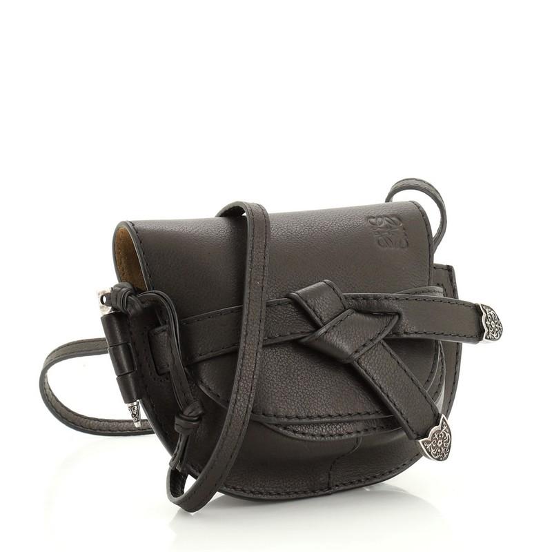 loewe gate mini leather shoulder bag