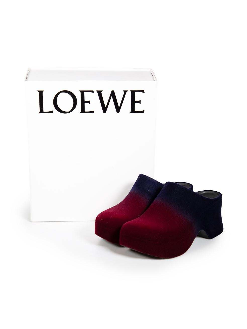 Loewe Gradient Terra 90 Wedge Mules Size IT 40 1