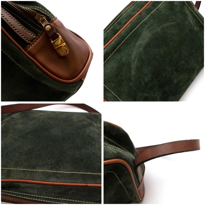 Women's Loewe Green Suede Vintage Shoulder Bag