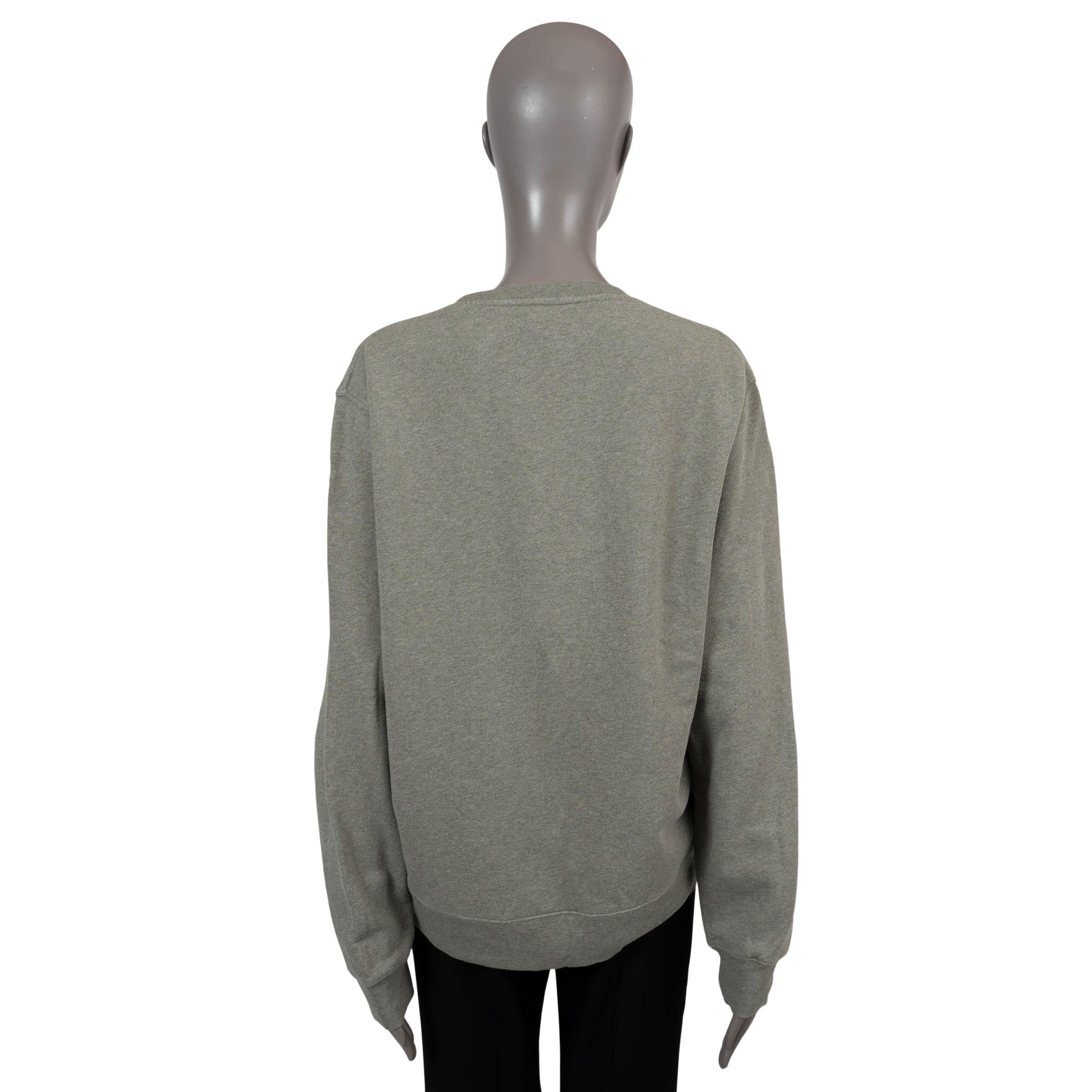 LOEWE gris verdoso algodón LOGO BORDADO Sudadera Sudadera L Gris en venta