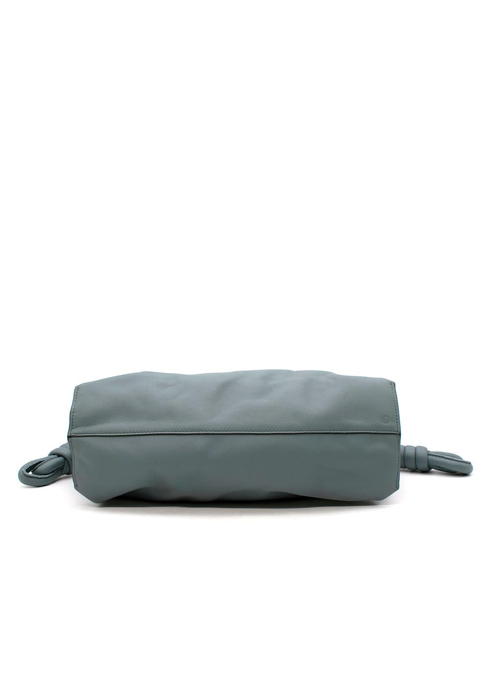 Women's Loewe Grey-Blue Leather Flamenco Knot Bag