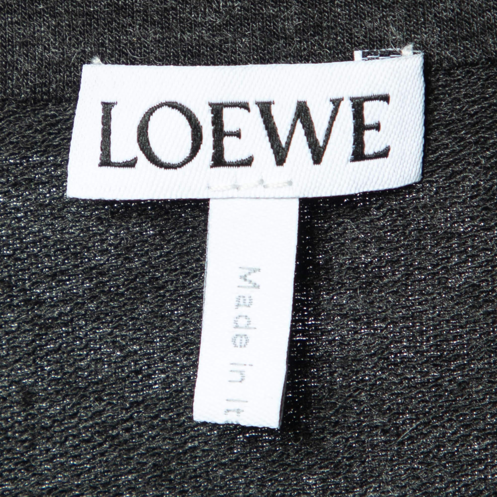 Loewe Grey Jersey Ruched Polo Dress M For Sale 2