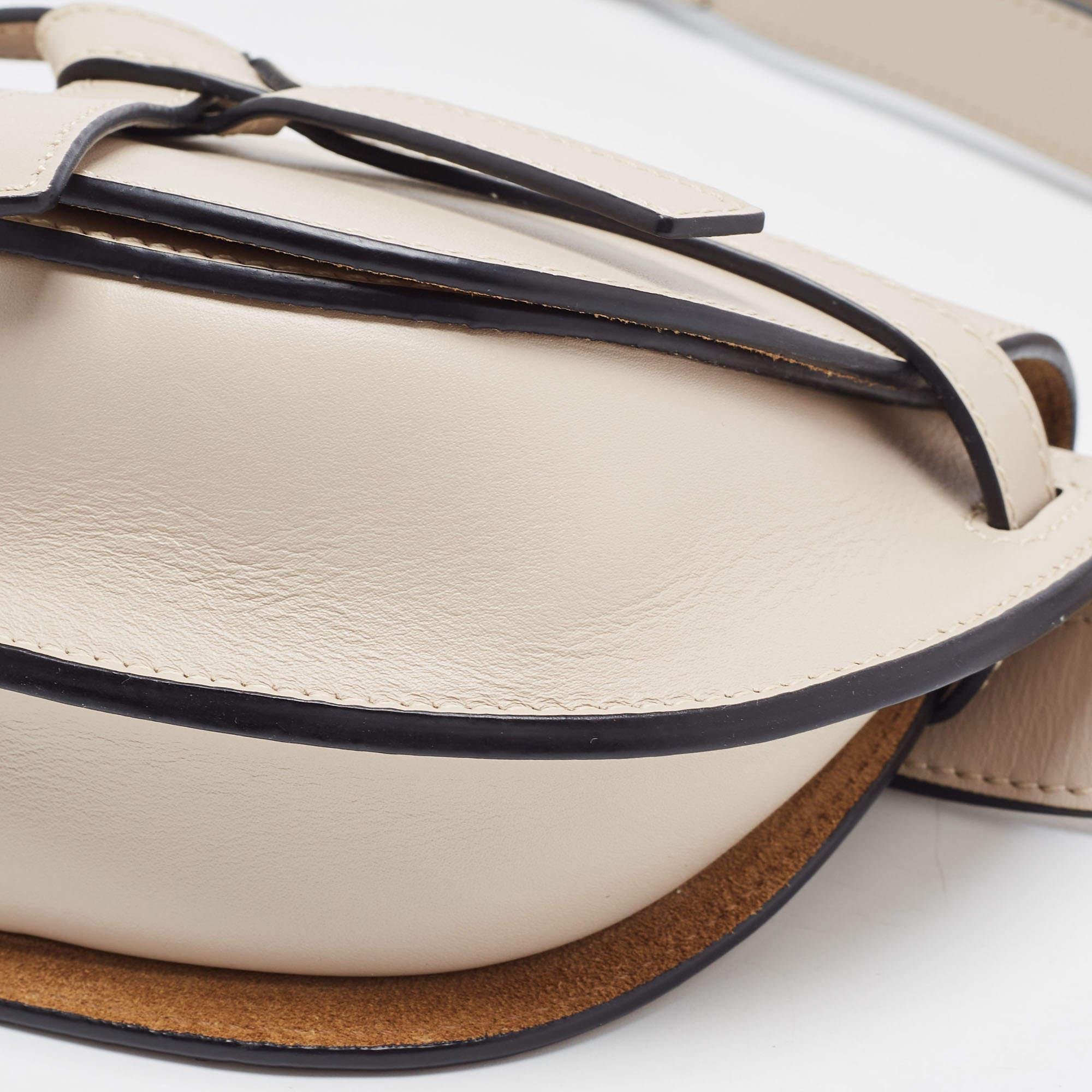 Women's Loewe Grey Leather Mini Gate Belt Bag