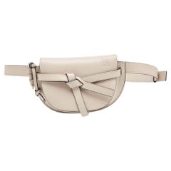 Loewe Grey Leather Mini Gate Belt Bag