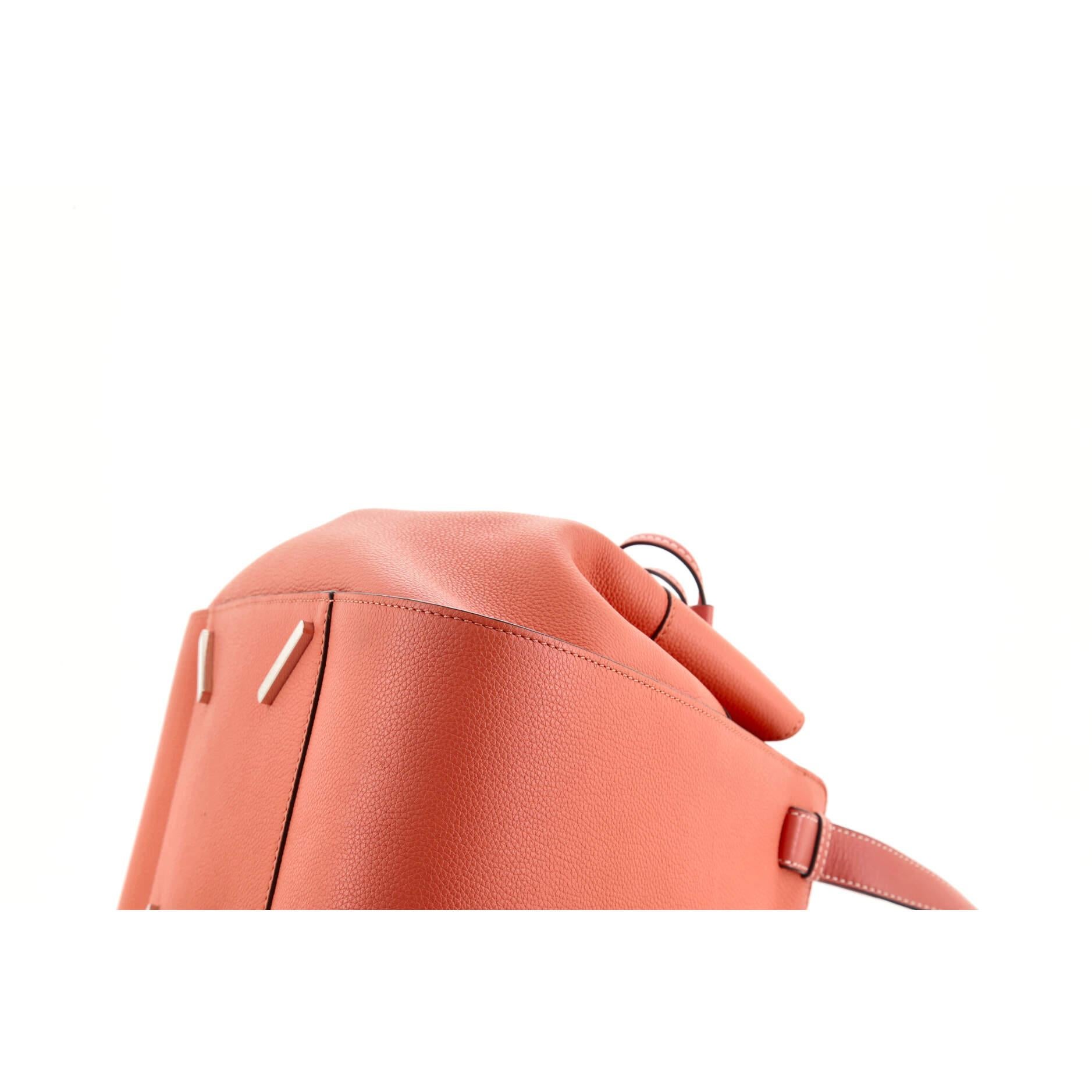 Orange Loewe Hammock Bag Leather Medium