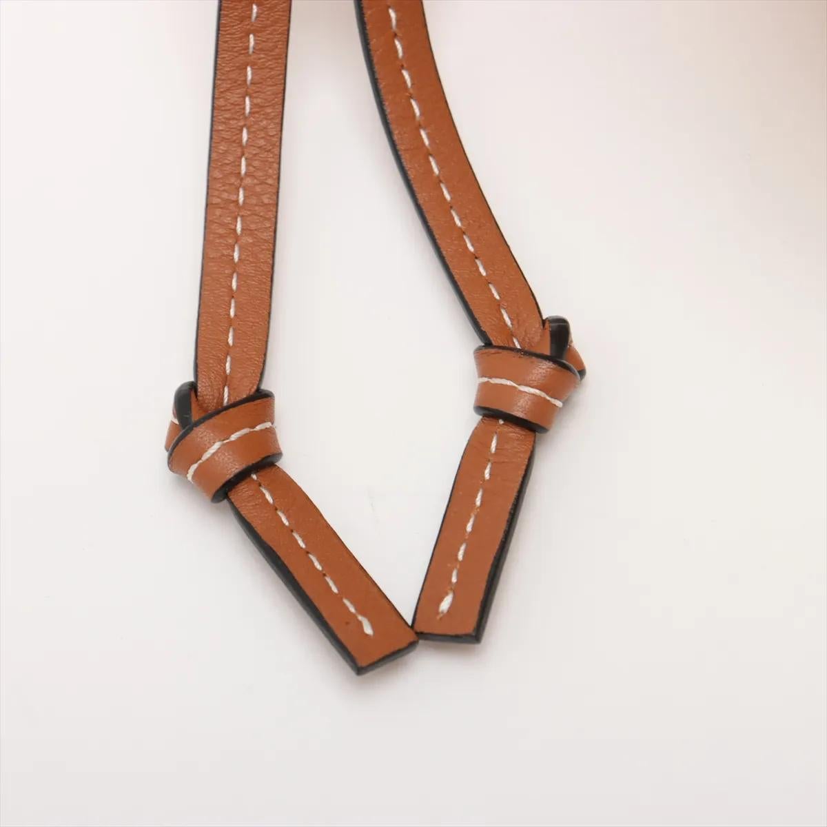 *Loewe Hammock Drawstring Medium Borsa a tracolla in pelle e paglia Marrone x Arancione in vendita 11