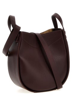 Loewe Hammock Slice Crossbody Bag — Bordeaux