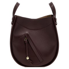 Loewe Hammock Slice Crossbody Bag — Bordeaux