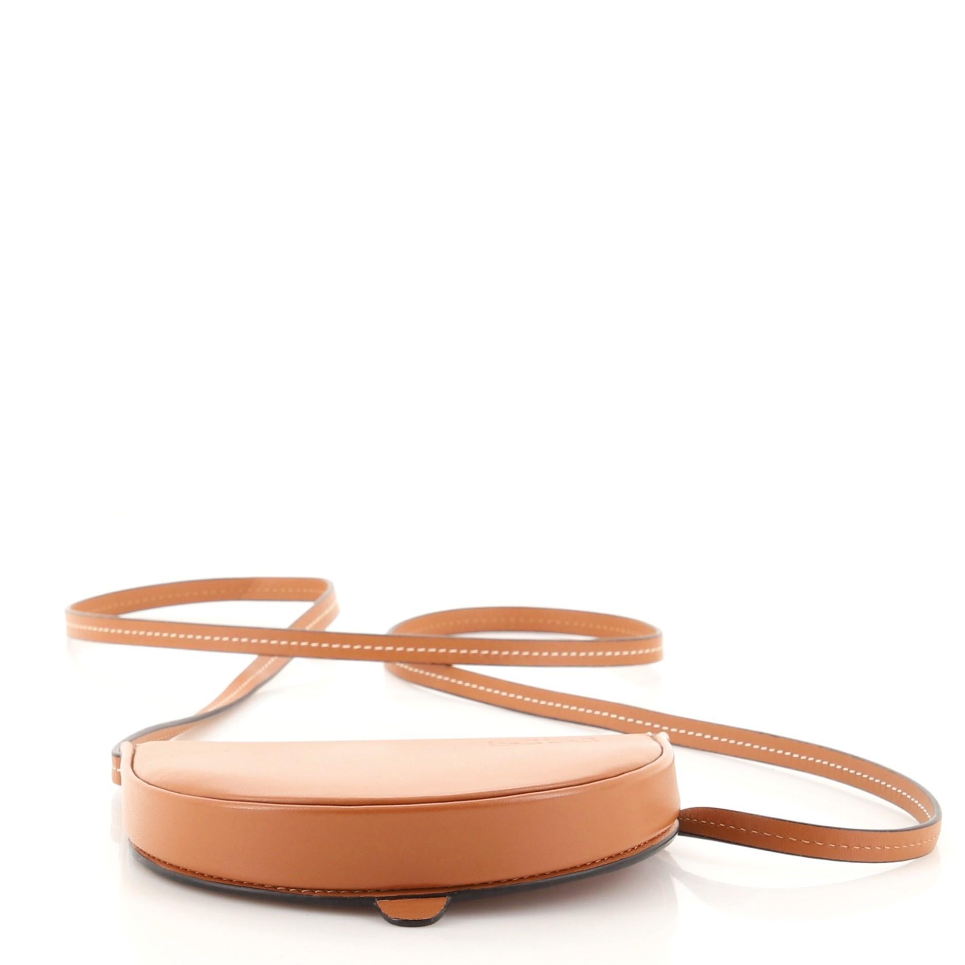 Brown Loewe Heel Crossbody Bag Leather Small