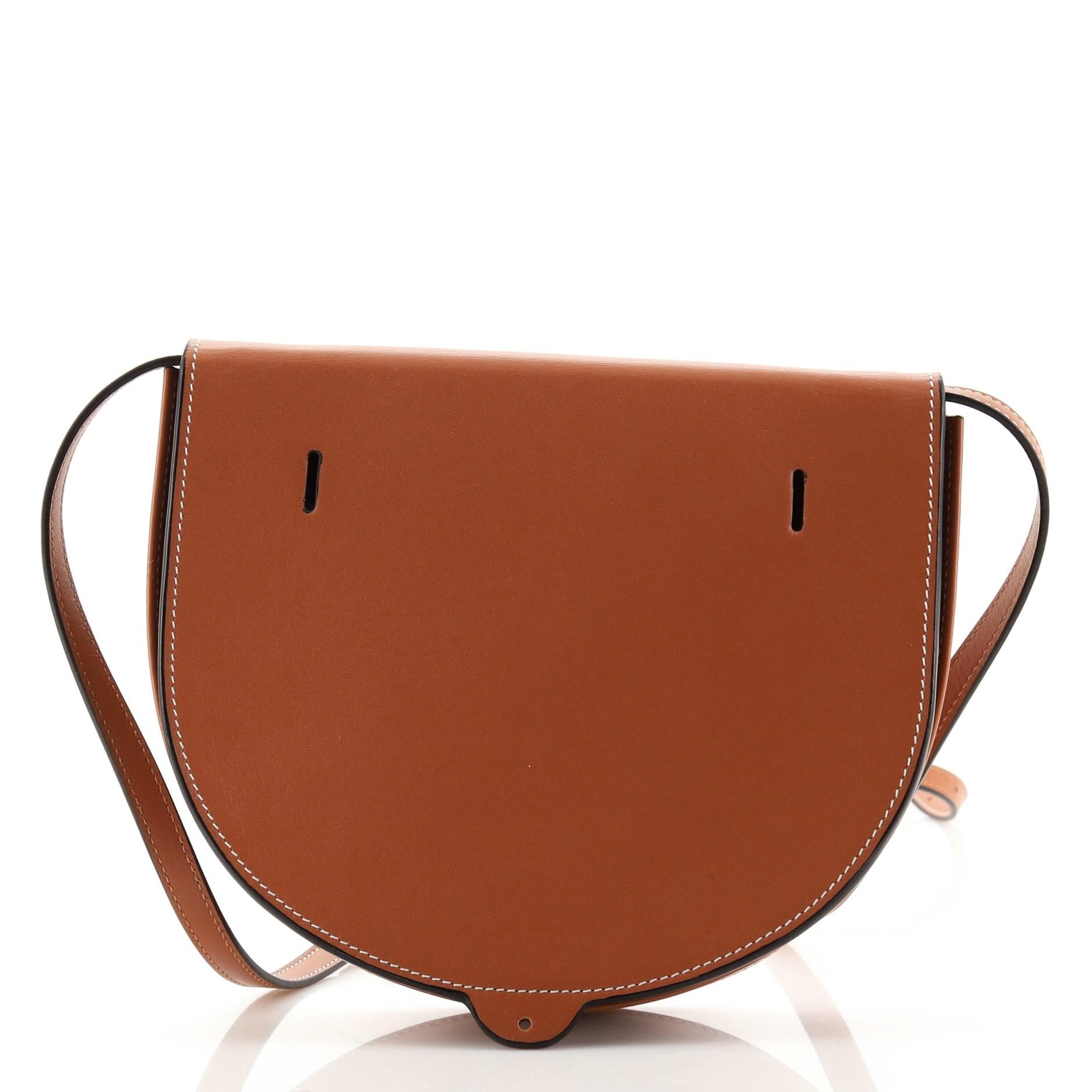 Loewe Heel Crossbody Bag Leather Small In Good Condition In NY, NY