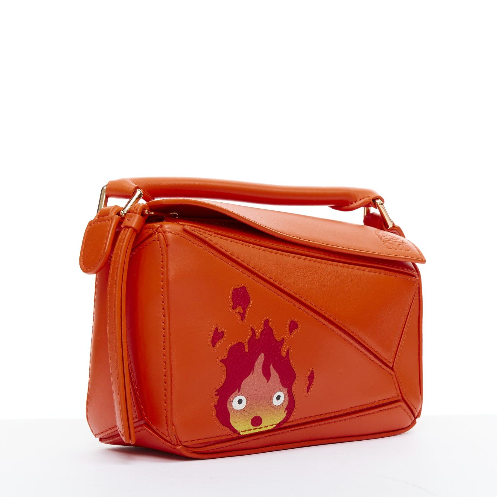 Orange LOEWE Howls Moving Castle Puzzle Calcifer orange mini puzzle bag