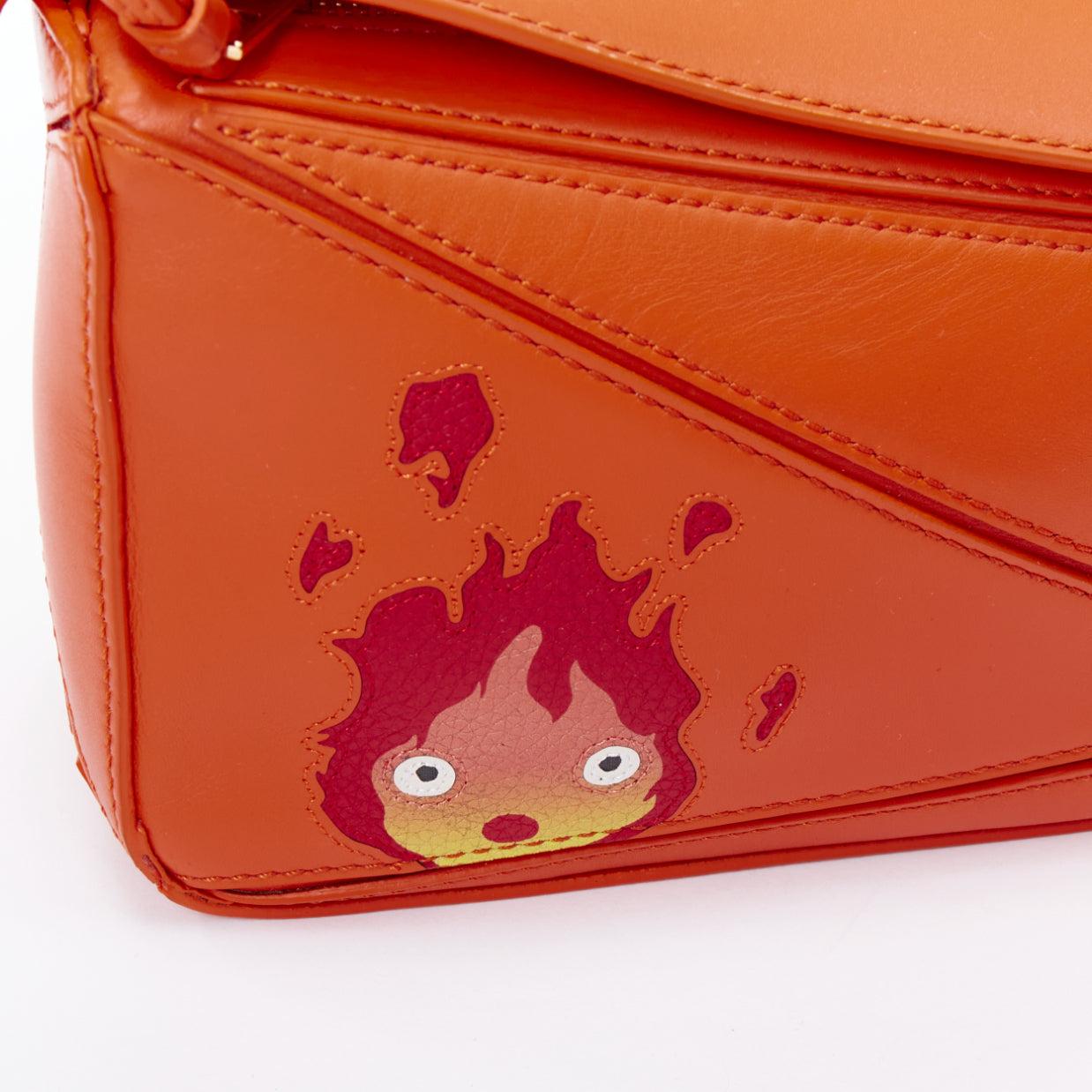 LOEWE Howls Moving Castle Puzzle Calcifer orange mini puzzle bag For Sale 4