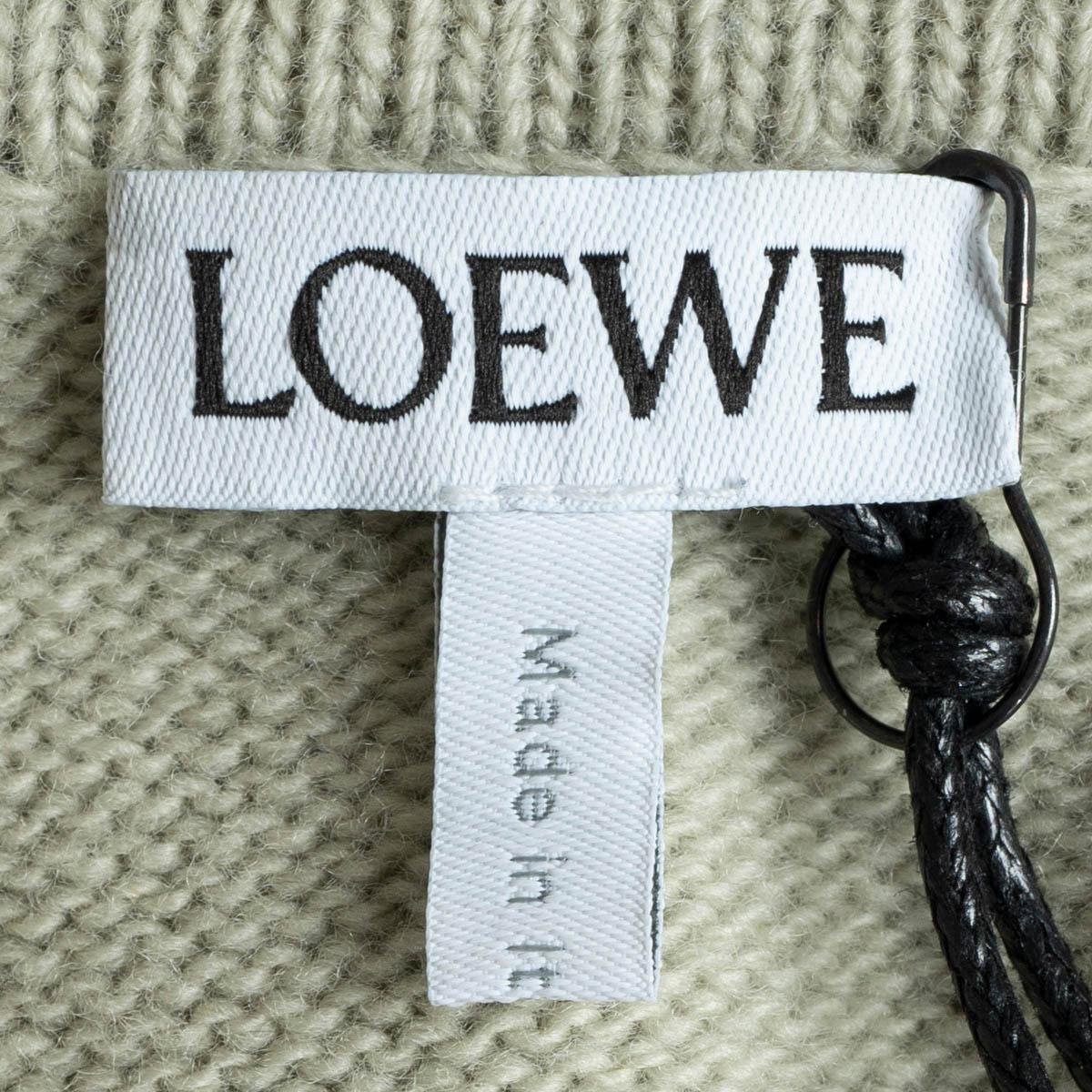 LOEWE  ivory wool 2021 OVERSIZED POLO COLLAR Sweater L 3