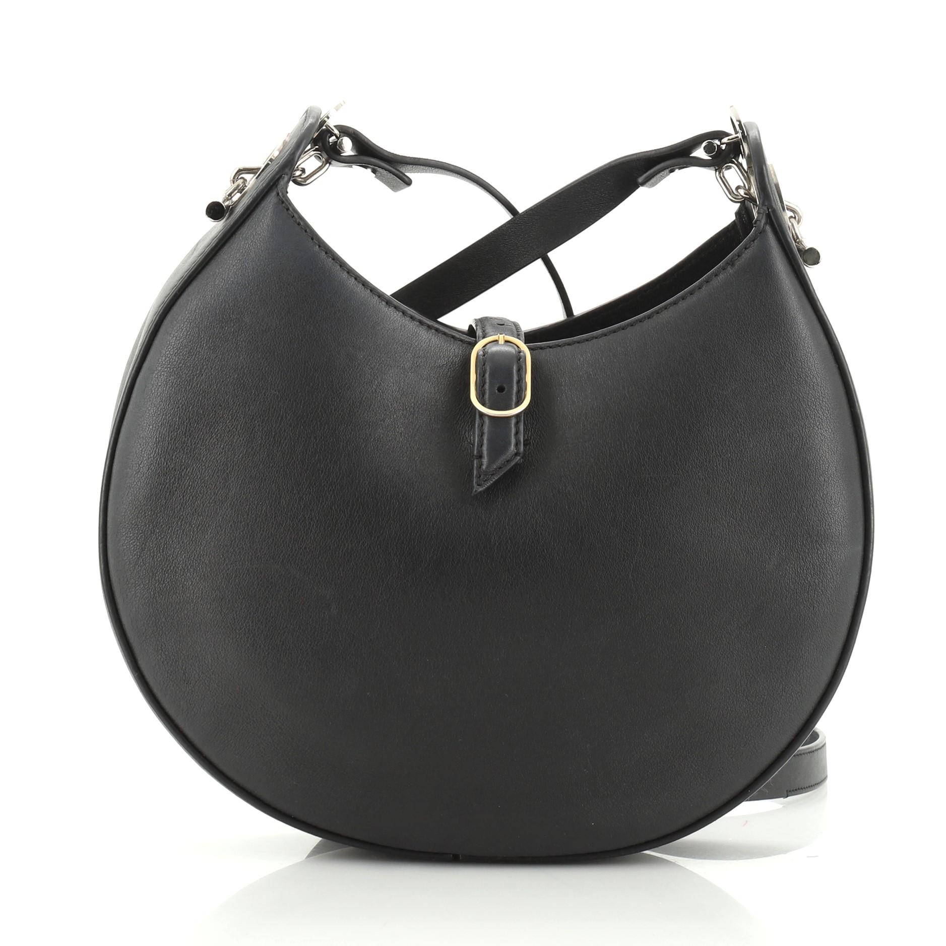 Black Loewe Joyce Shoulder Bag Leather Small