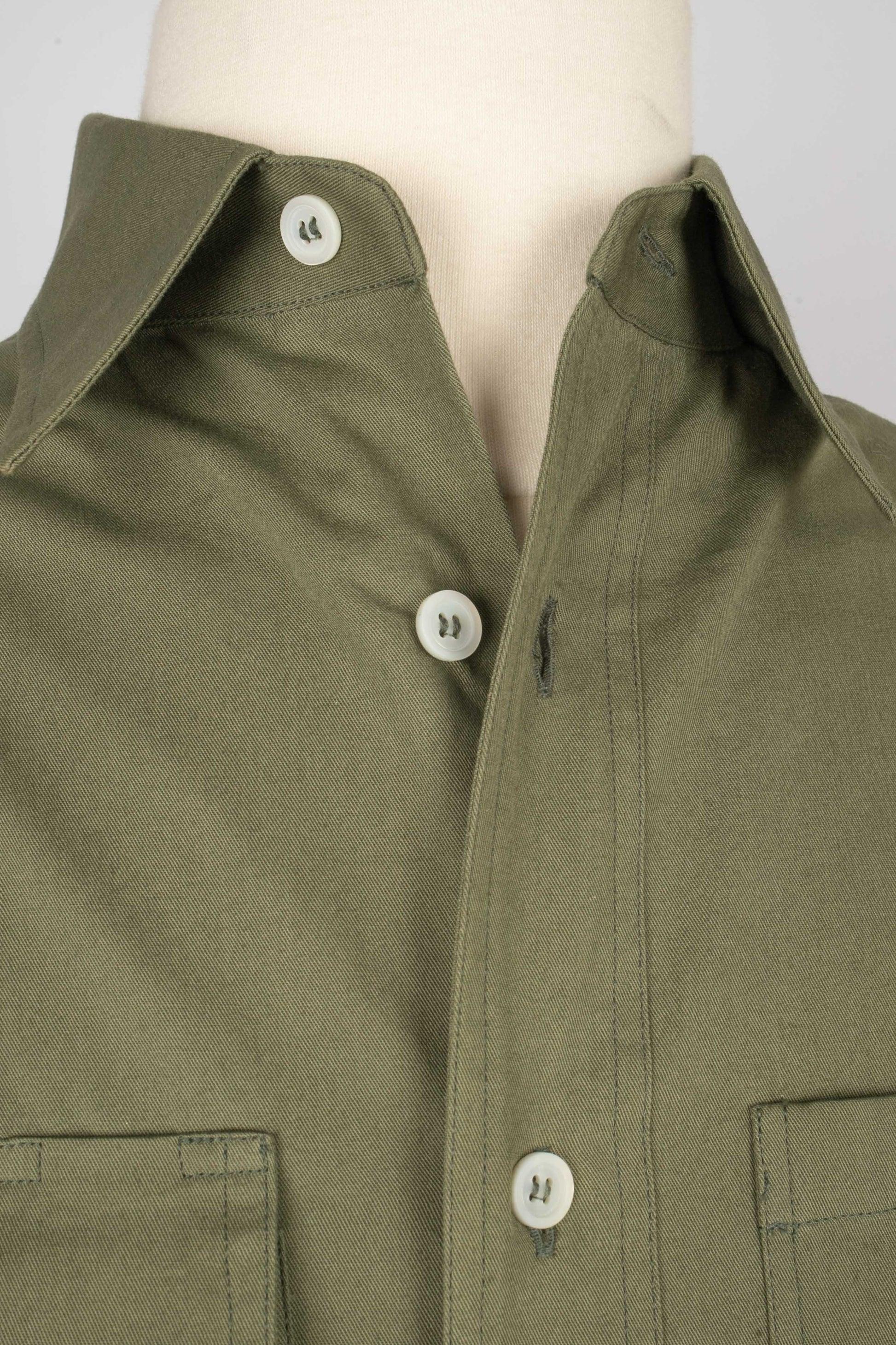 Women's Loewe Khaki Cotton Shirt Men
