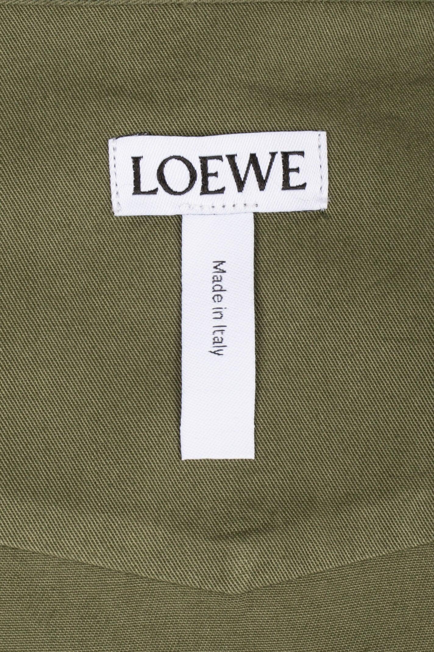 Loewe Khaki Cotton Shirt Men 4