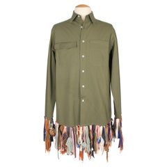 Loewe Khaki Cotton Shirt Men