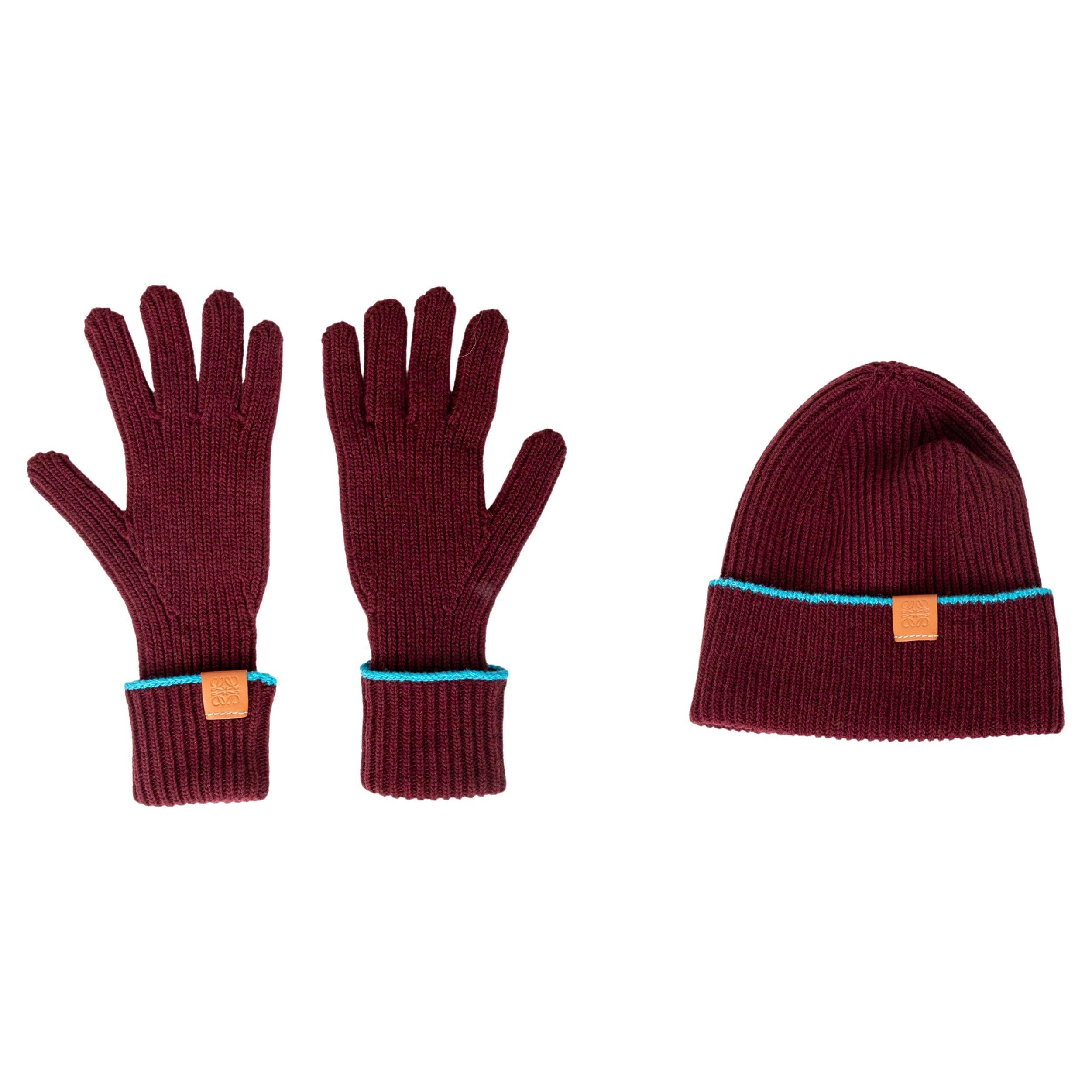 Set di guanti e cappello in maglia Loewe - Anni '20 in vendita