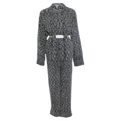Loewe, twin set in maglia con lurex