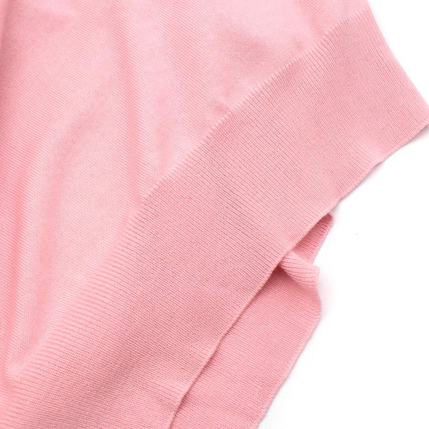 Women's Loewe La Palme Pastel Pink Wool-Blend Knitted Jumper