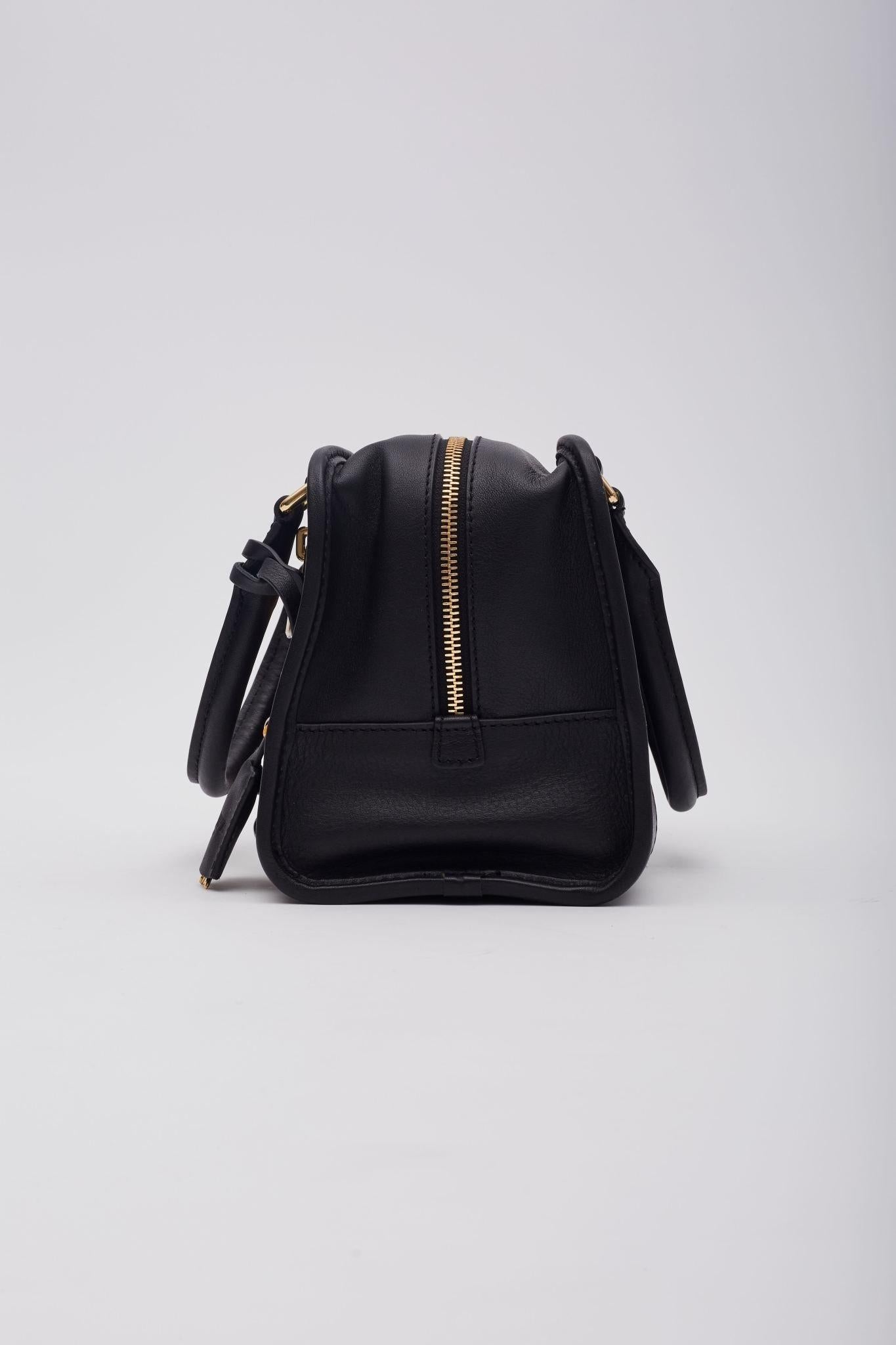 De las mujeres Loewe Piel Negro Amazona Bolso Asa Superior 28 en venta