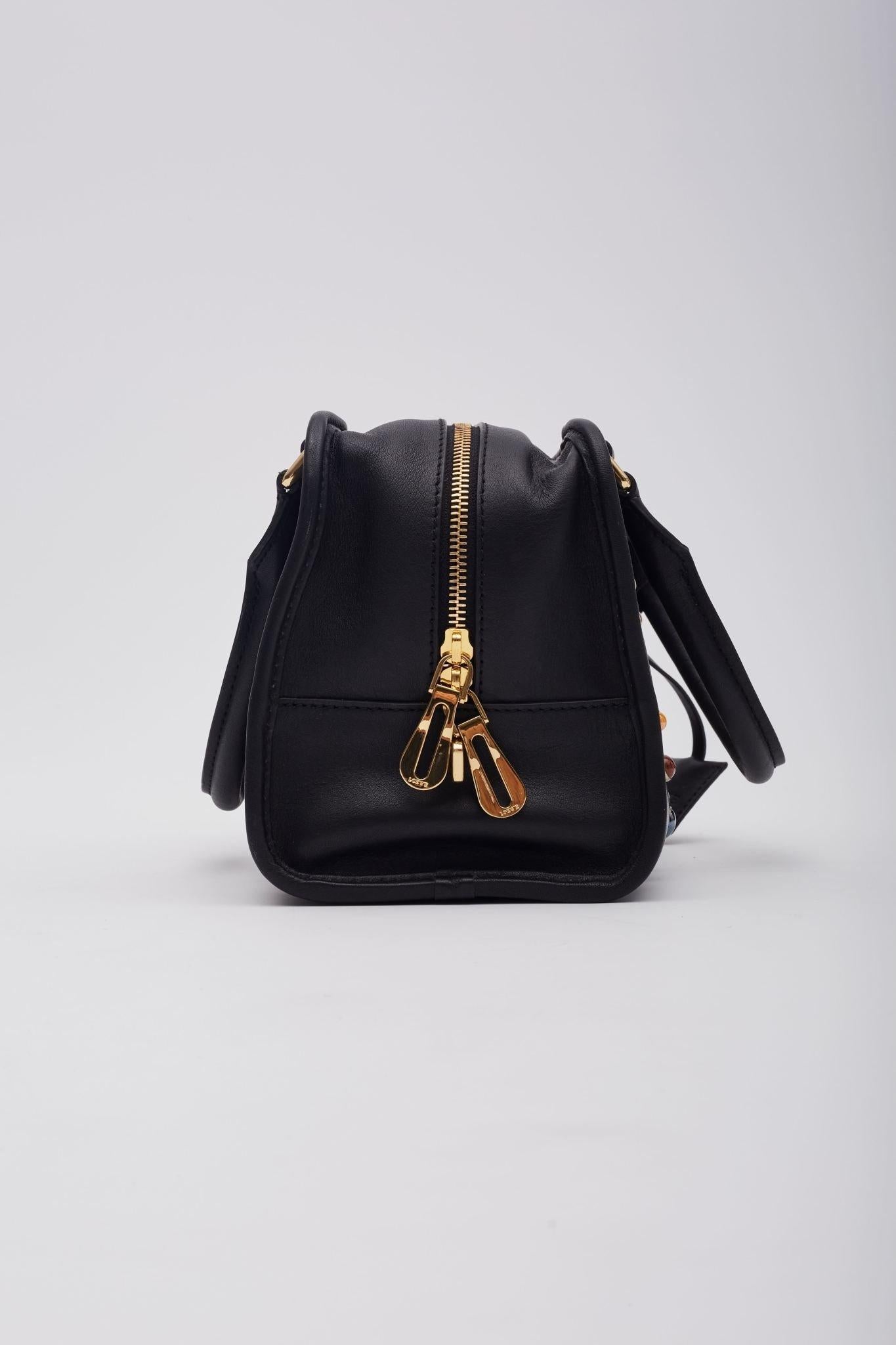 Loewe Piel Negro Amazona Bolso Asa Superior 28 en venta 1