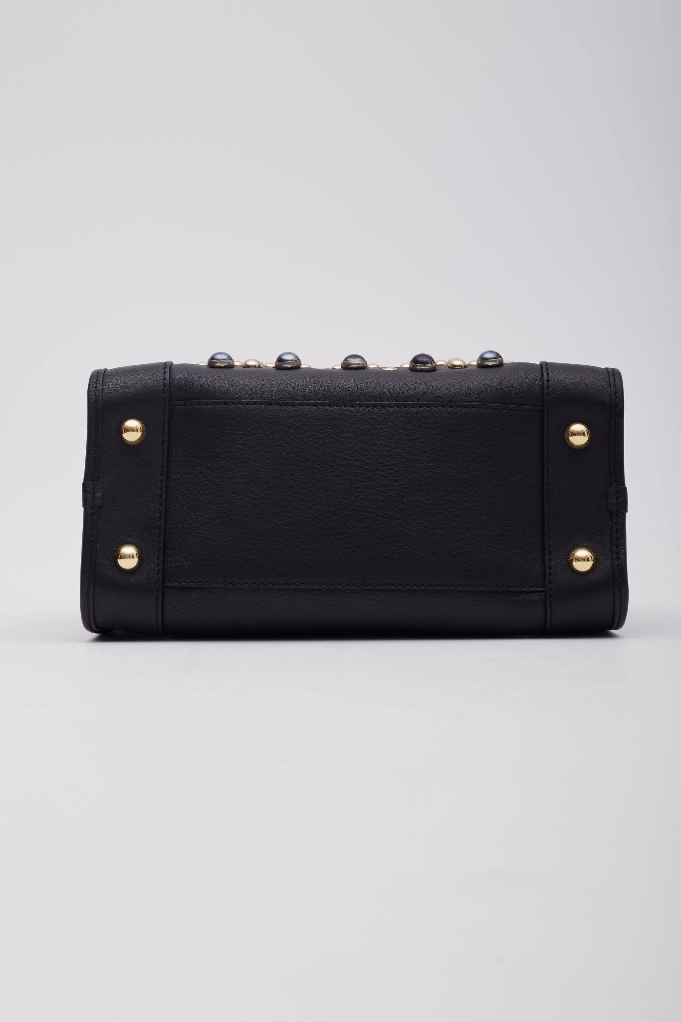 Loewe Piel Negro Amazona Bolso Asa Superior 28 en venta 2