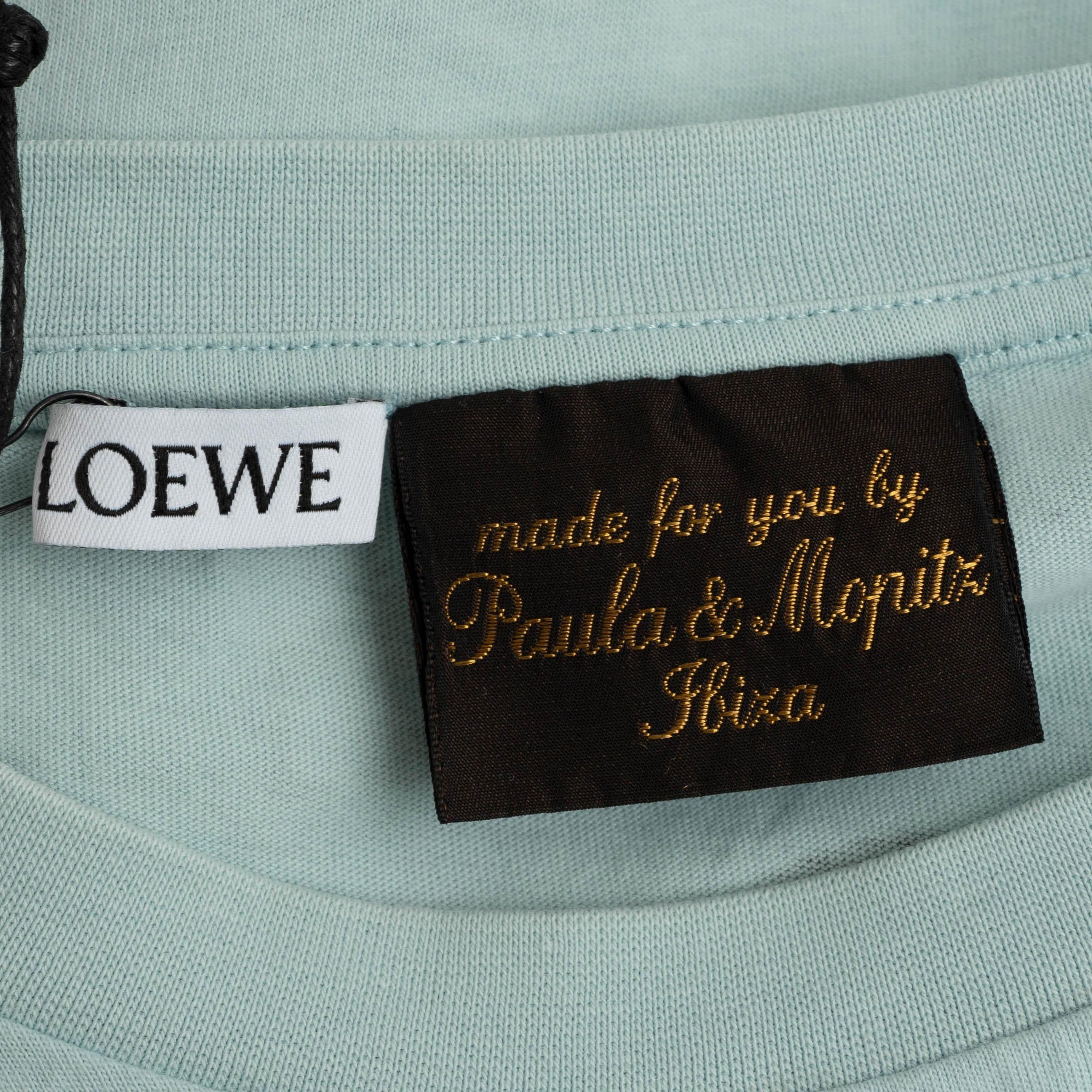 LOEWE light blue cotton 2018 PAULA'S IBIZA MERMAID JERSEY T-Shirt Shirt S 2