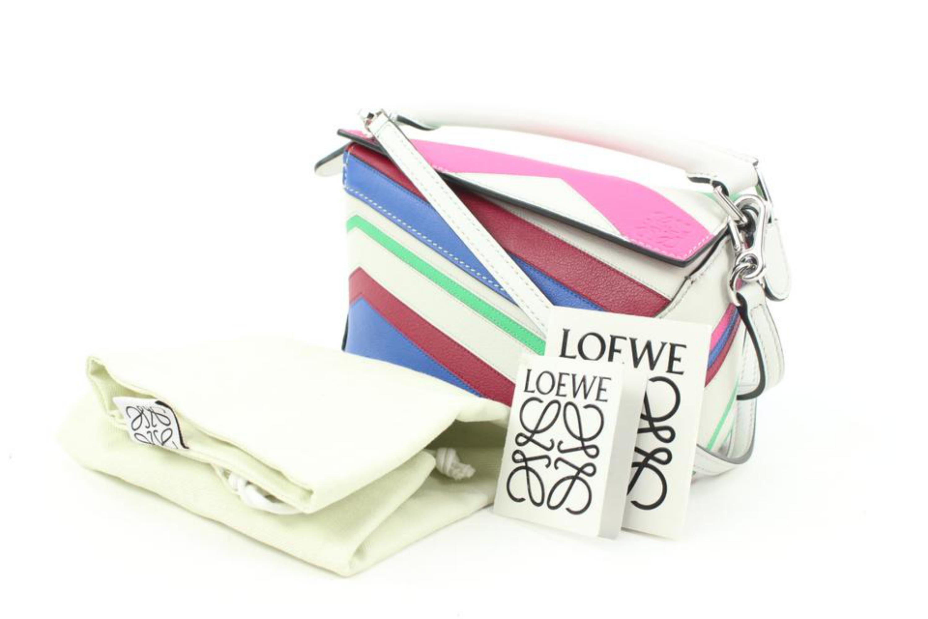 Loewe Limited Multicolor Calfskin Zigzag Mini Puzzle Edge 119lo54
Made In: Spain
Measurements: Length:  7