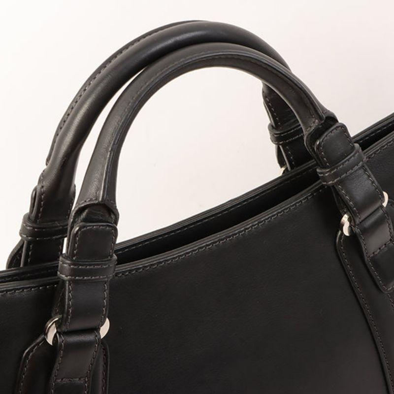 Loewe Logo Embossed Top Handle Bag Black 13