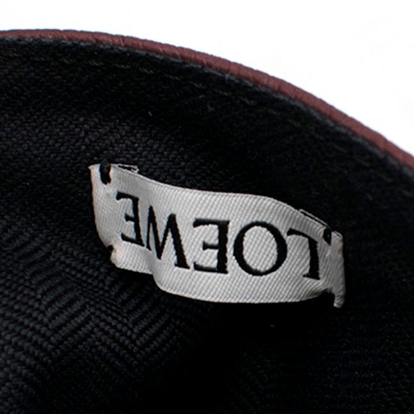 Women's or Men's Loewe Logo Leather Lace-Up Baseball Cap