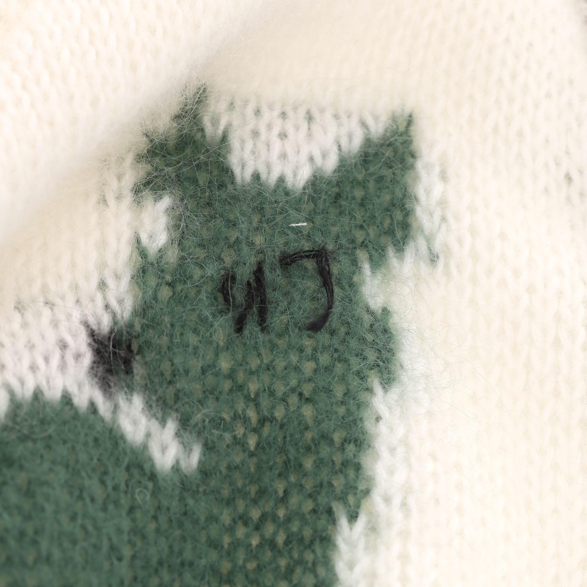 Loewe Logo Oversized Mohair Deer Cardigan For Sale 2