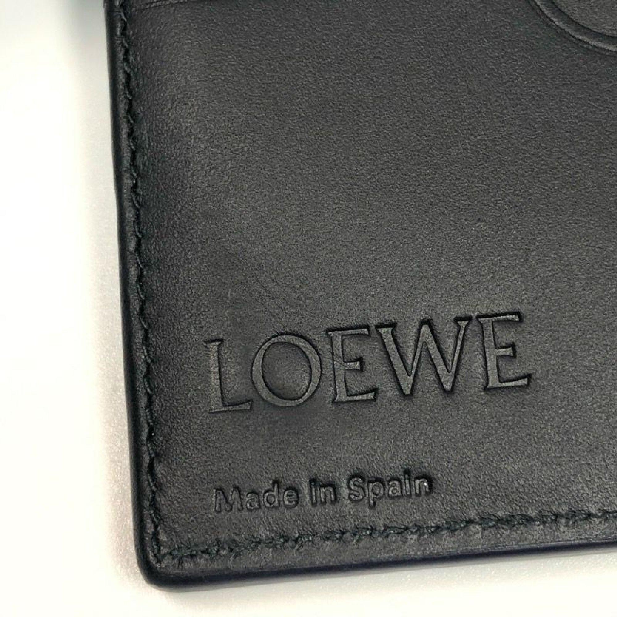 Gray LOEWE long Horizontal Wallet Anagram Mens long wallet 101.88.978 Navy