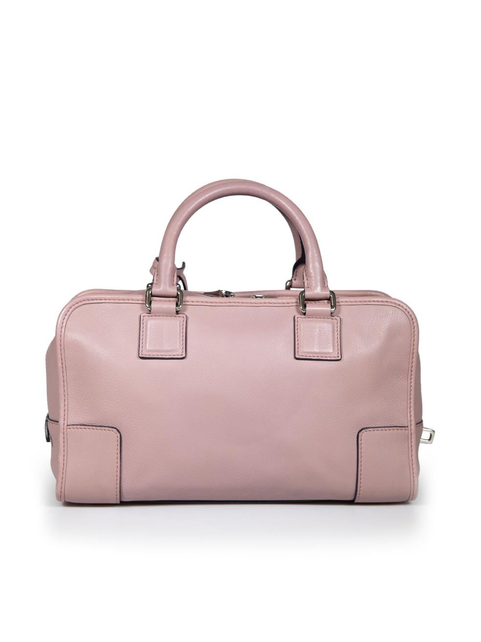 Loewe Mauve Leather Amazona 28 Bag In Good Condition For Sale In London, GB