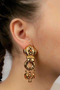Loewe Metal Clip Earrings