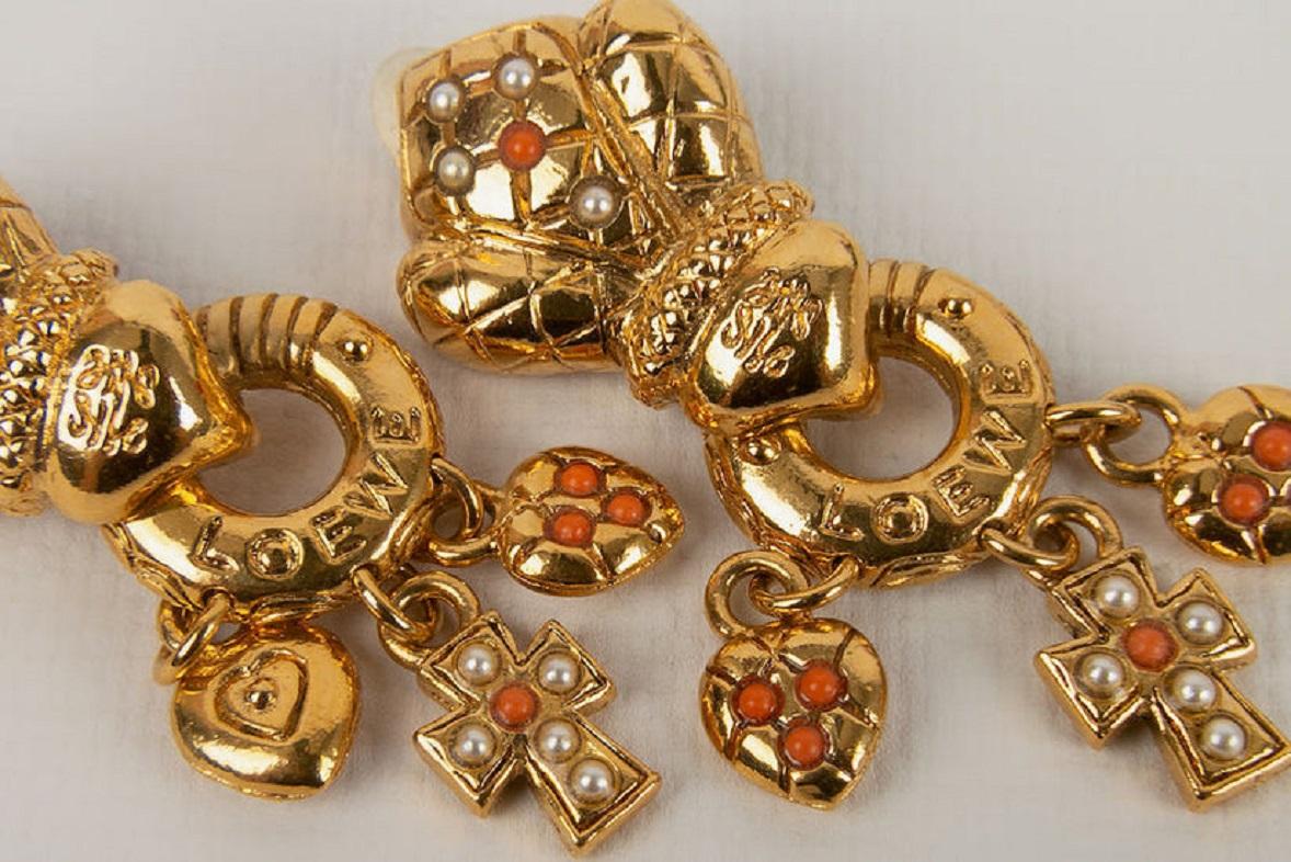 Women's Loewe Metal Clip Earrings