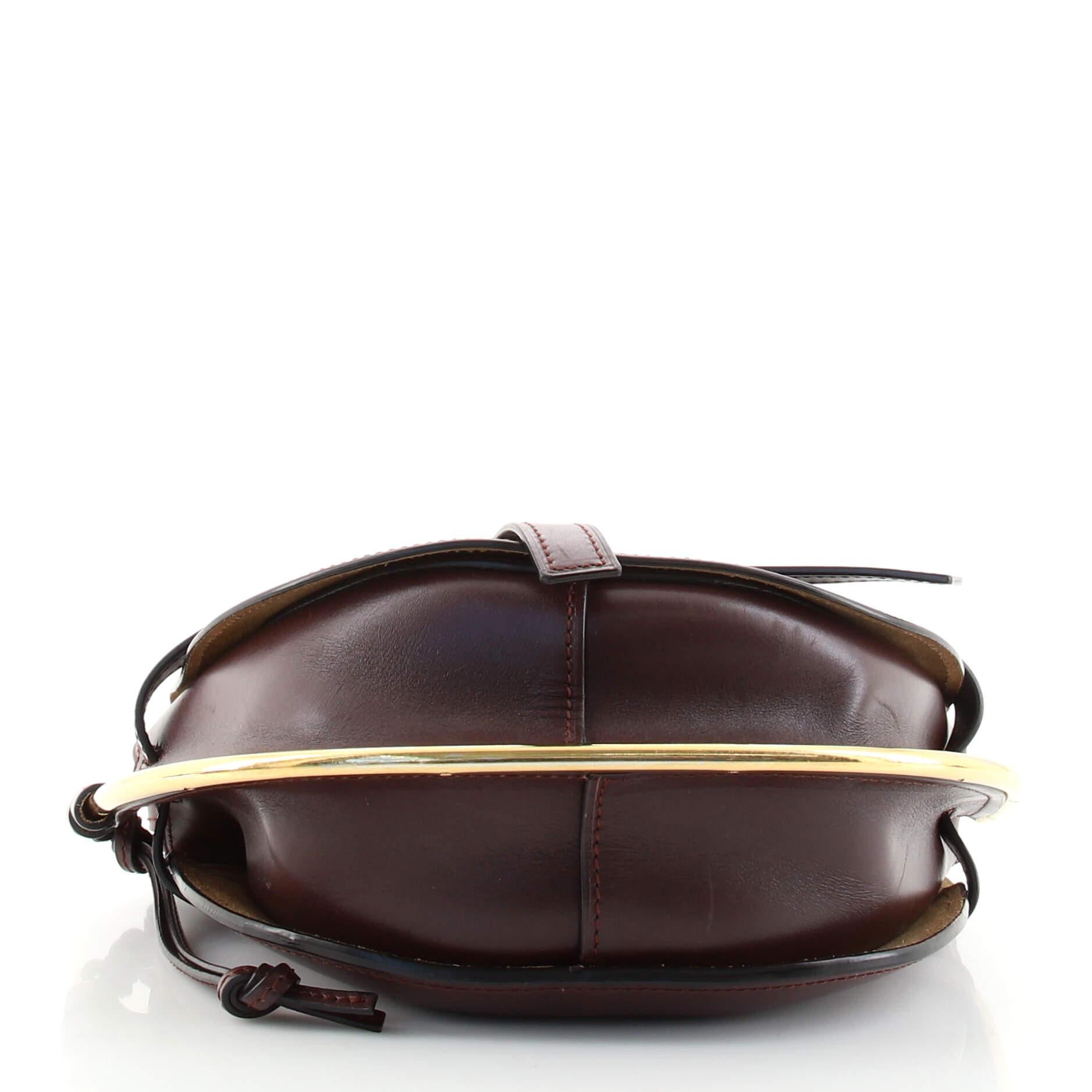Loewe Metal Gate Shoulder Bag Leather Small In Good Condition In NY, NY