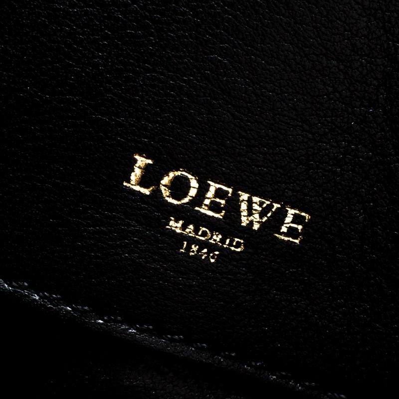 Women's Loewe Metallic Olive Green Leather Hobo For Sale