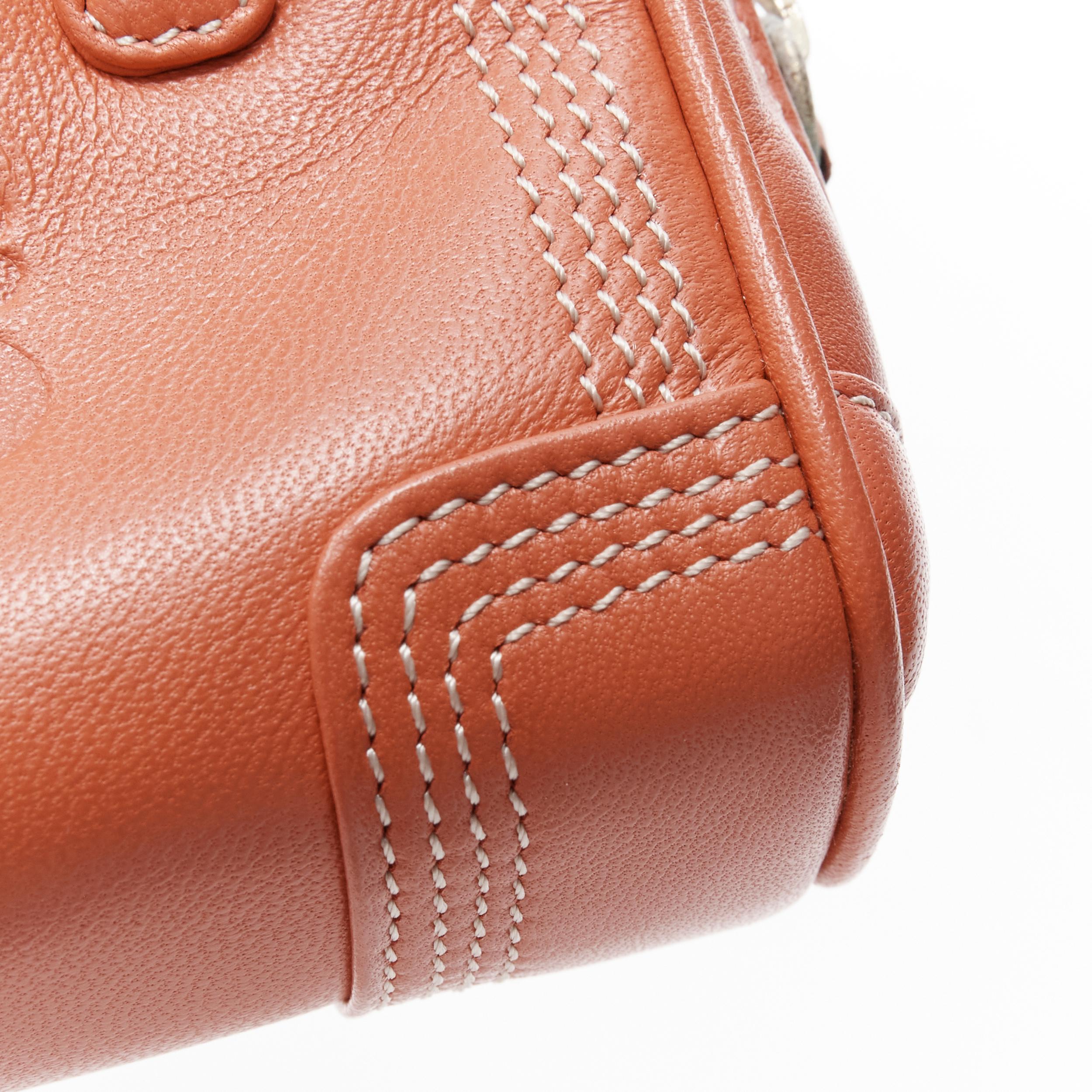 LOEWE Micro Amazona red leather logo emboss crossbody bag 2