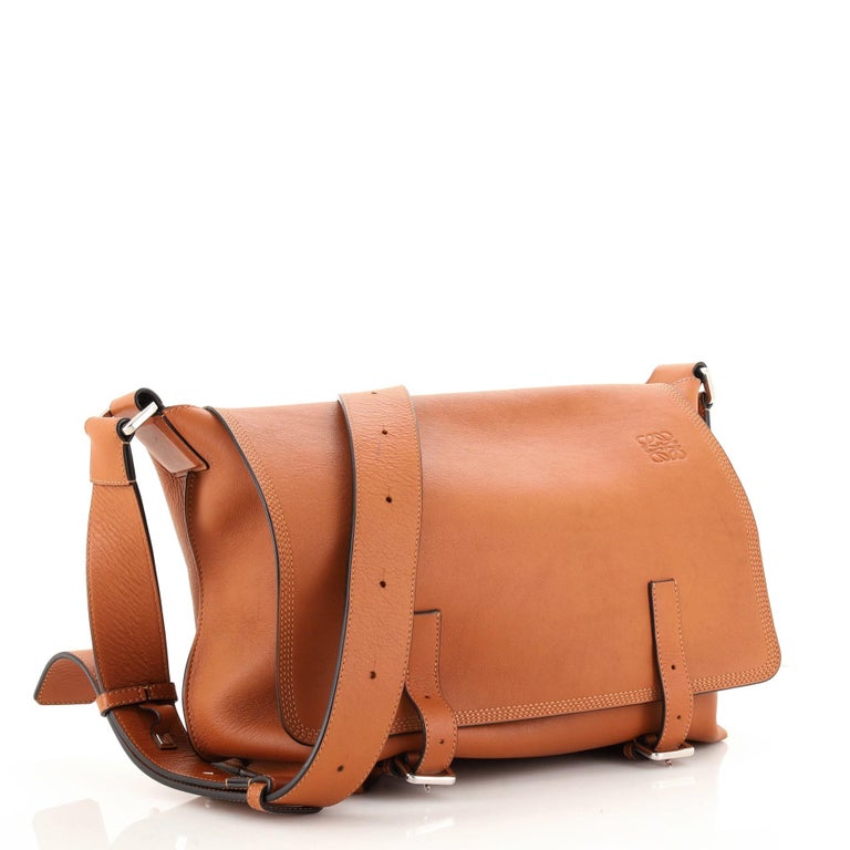 Loewe Military Messenger Bag Leather Medium at 1stDibs