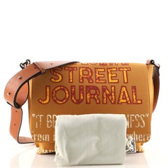 Loewe Military Messenger Bag Printed Canvas and Leather Small